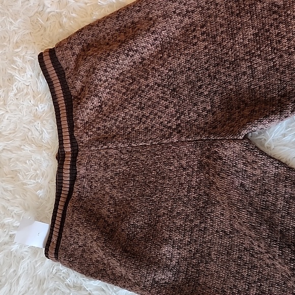 Jordan Brown Textured Knit Pants Brand New Slim Fit - Picture 8 of 15